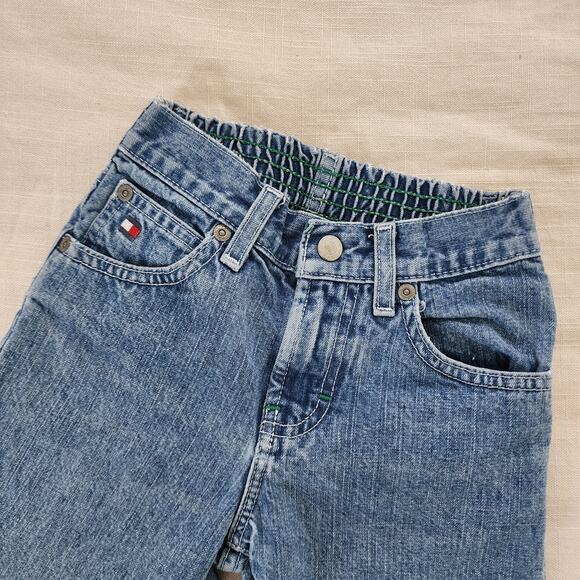 Retro '03 Tommy Hilfiger Distressed Elastic Waist Jeans 5t - Picture 6 of 10